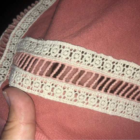 5/$25 Listicle Lightweight Pullover Sweatshirt Sweater M Embroidery Ribbed - Picture 5 of 10